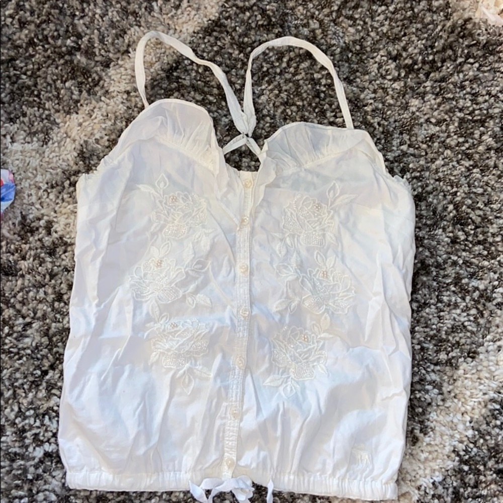 Abercrombie Kids cream tank top